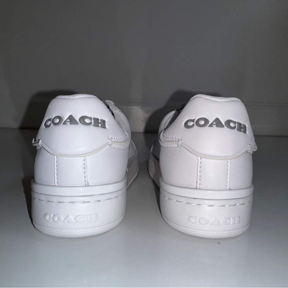 Coach Lowline‎ Leather Sneakers White Women’s Size 5B - Picture 9 of 16